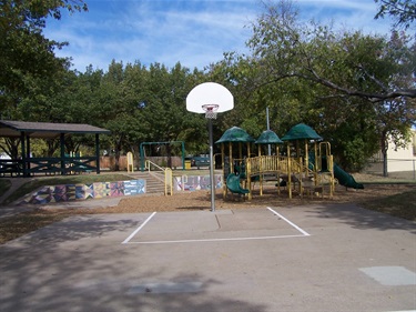 court, shelter, playground