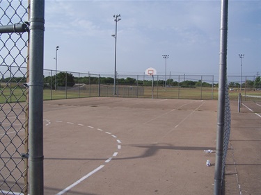 tennis court and basketball court