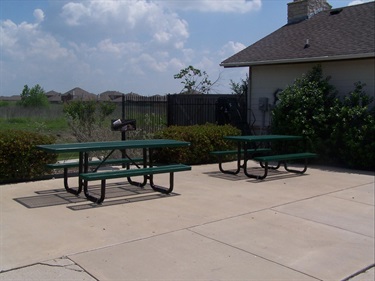 picnic tables