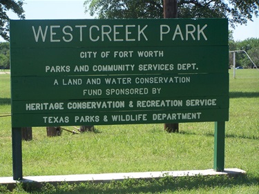 Westcreek Park sign