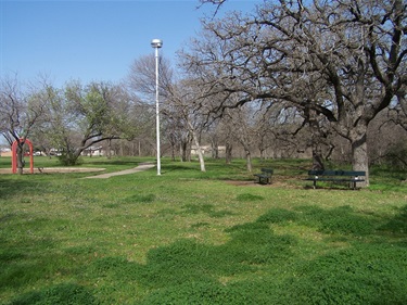 Trail, fitness station, benches