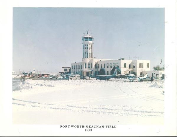 1962 FTW Meacham Field Snow Covered Photo