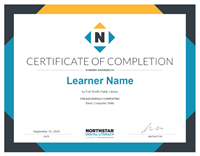 Northstar Draft Certificate