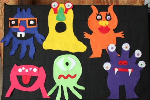 Little felt monsters