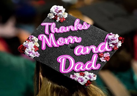 decorated graduation cap