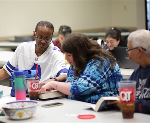 readers at the One At A Time Book Club