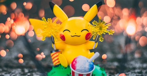 Small figurine of Pikachu