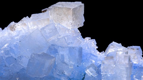 Close up of salt crystal