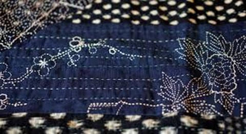 example of sashiko mending