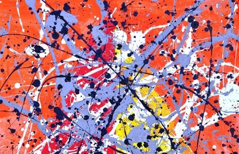 sample of splatter painting