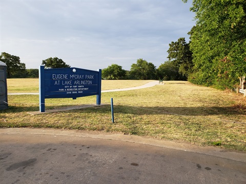 Eugene McCray Park Sign