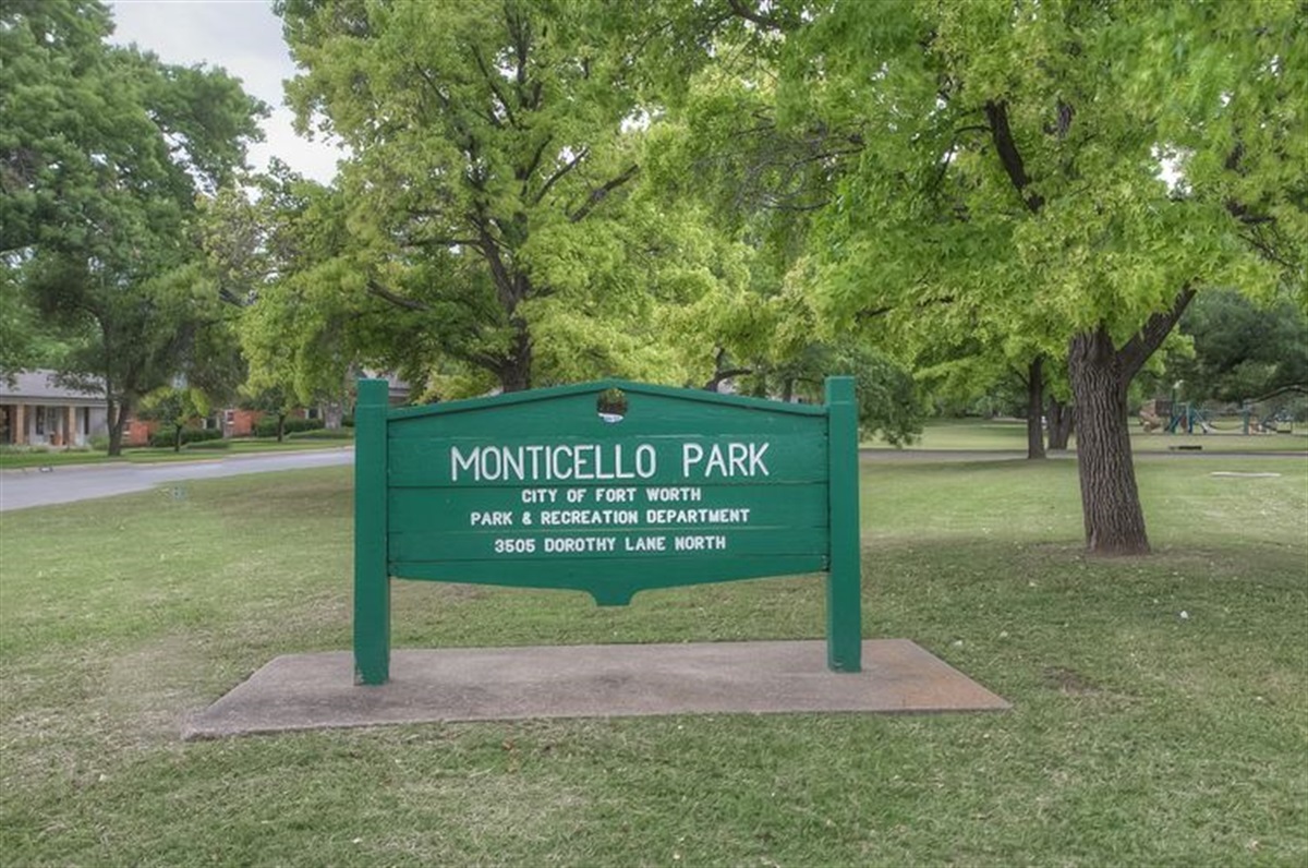 Monticello Park – Welcome to the City of Fort Worth