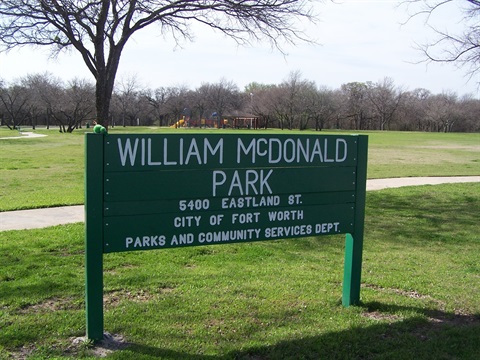 william-mcdonald-park-sign