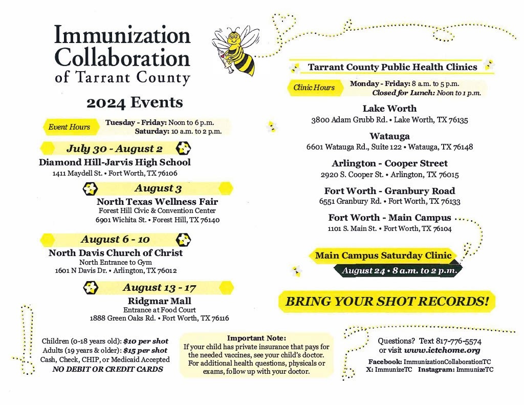 Immunization locations 2024