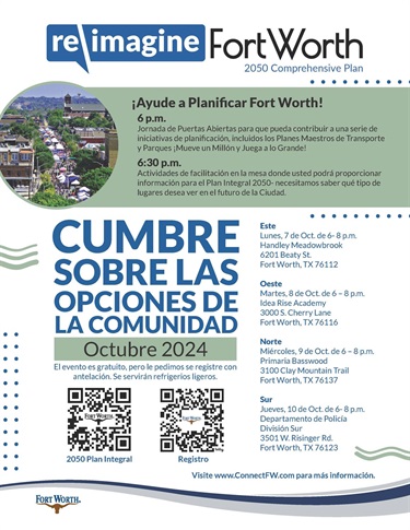 2050 Comprehensive Plan Flyer Spanish