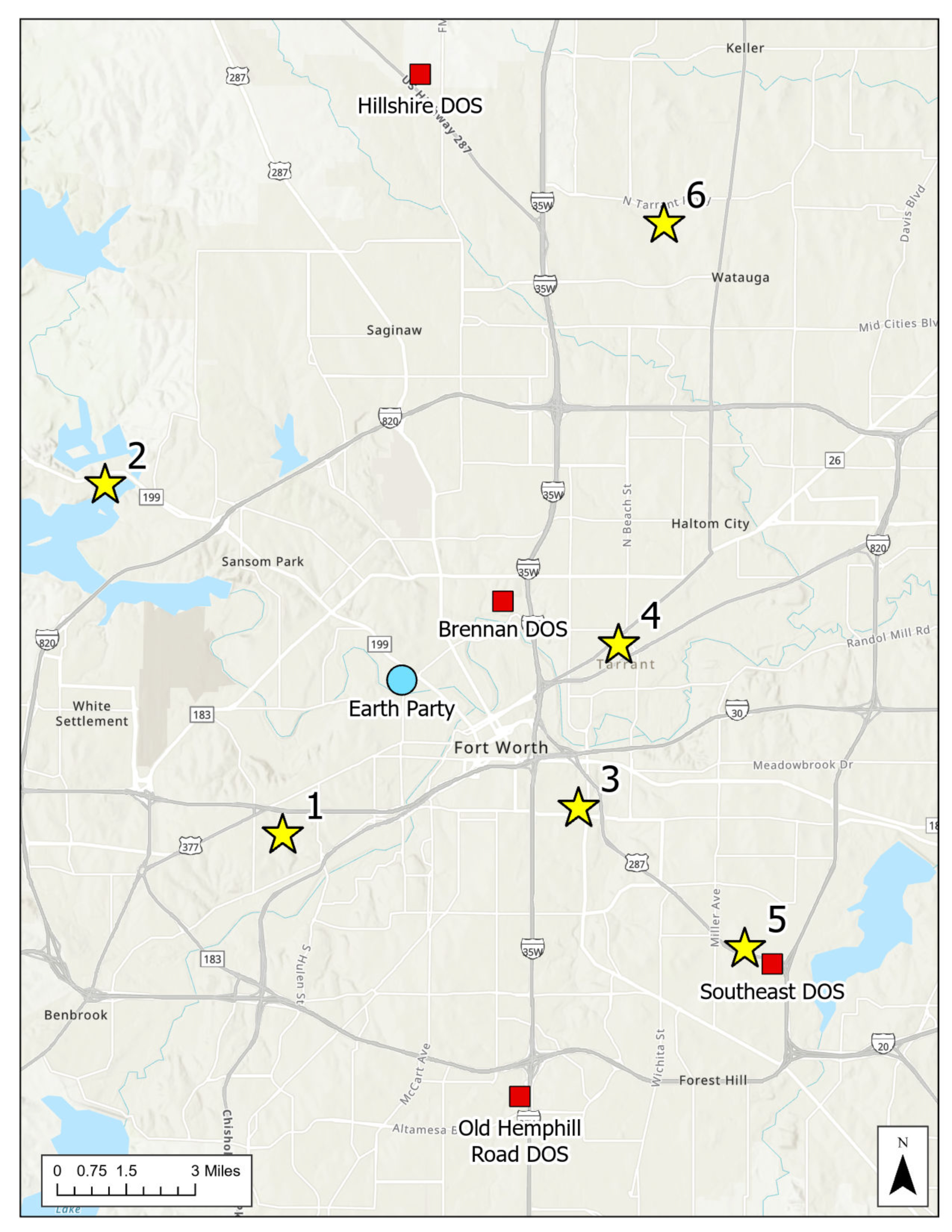 cowtown cleanup hub overview map