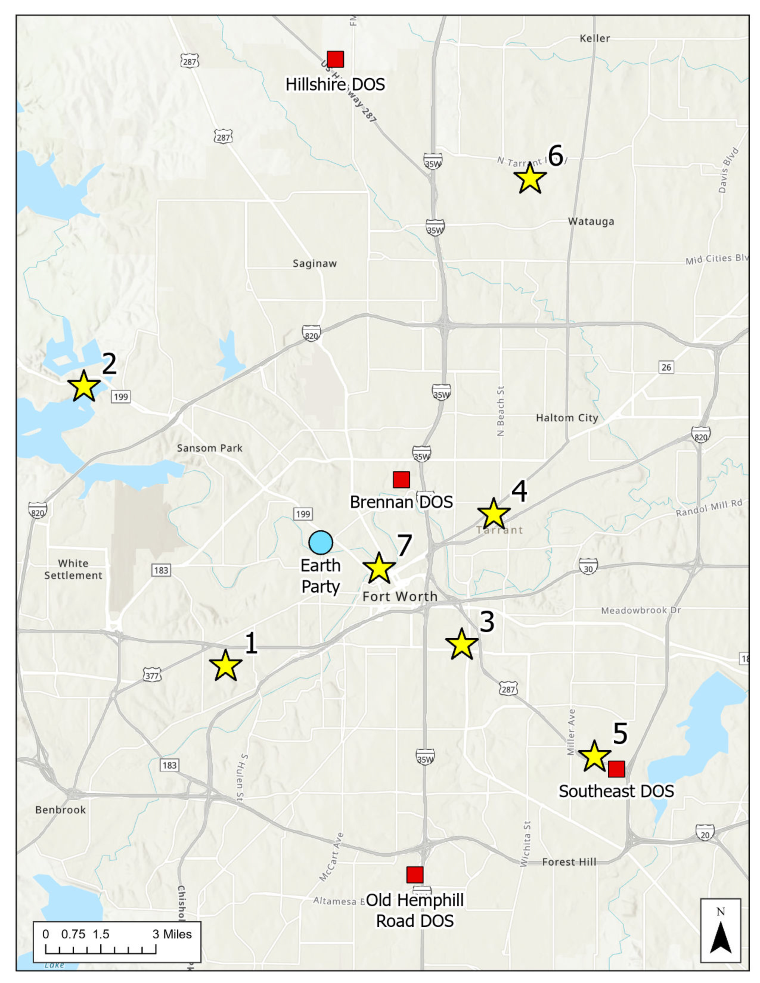 cowtown cleanup hub overview map