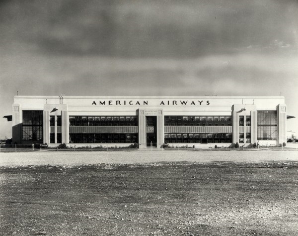 1933 American Airways Hangar Construction Completion Photo