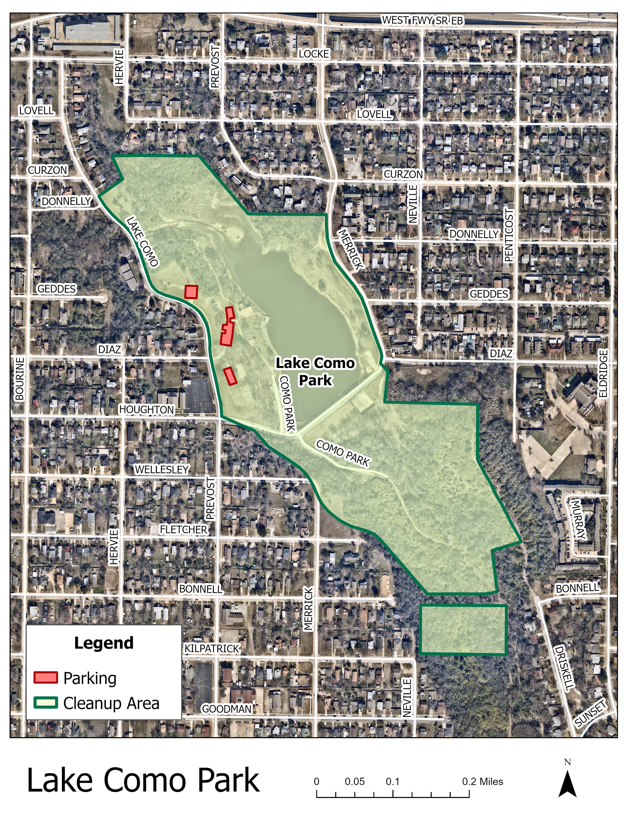 cowtown cleanup hub map 1